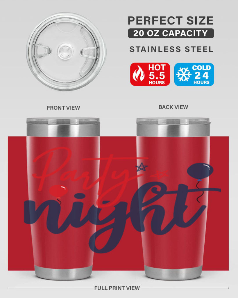 Party Night Style 84#- Fourt Of July- Tumbler