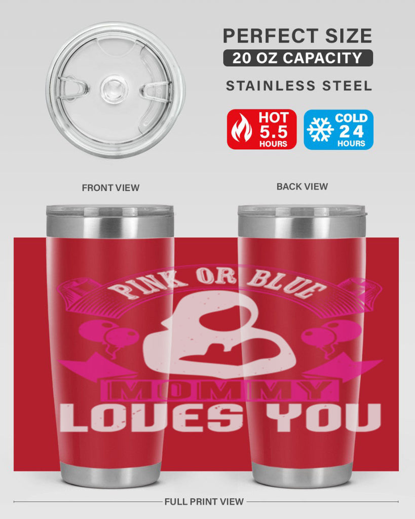 Pink or Blue Monny Loves You Style 178#- baby- tumbler