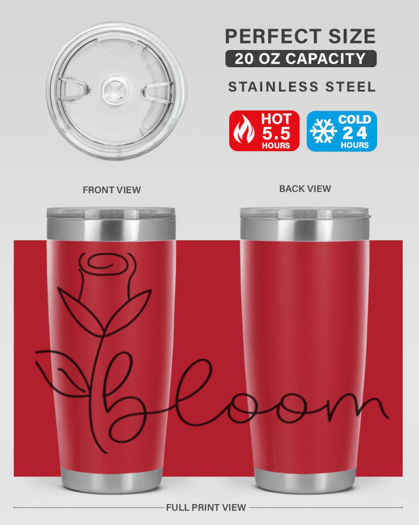 Rosebud line bloom400#- spring- Tumbler