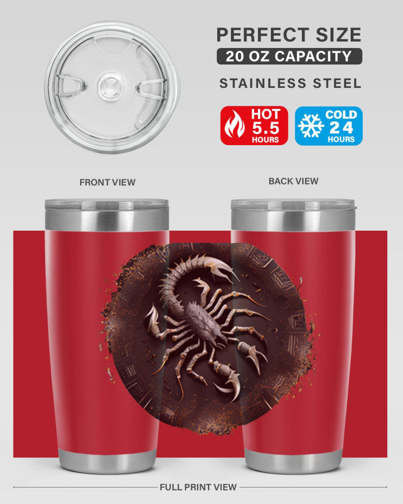 Scorpius 467#- zodiac- Tumbler