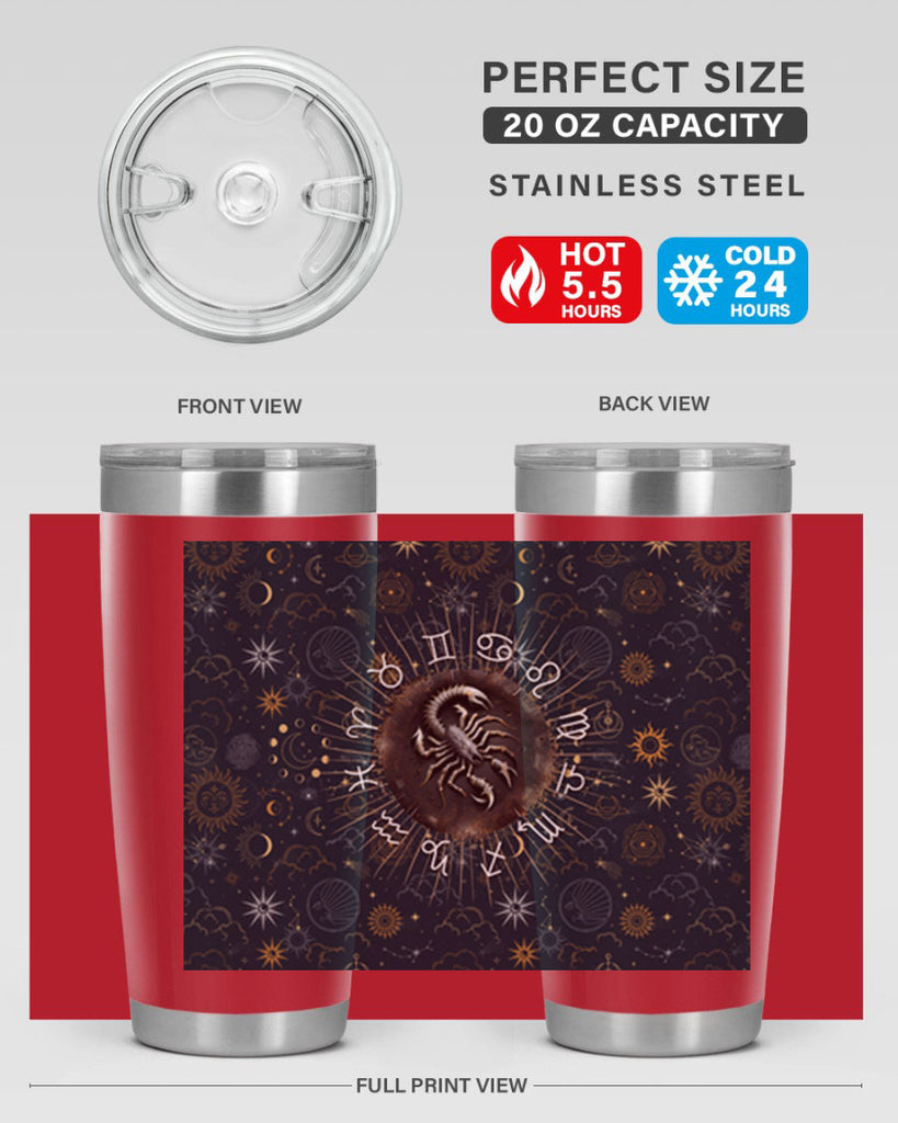 Scorpius Straight 466#- zodiac- Tumbler