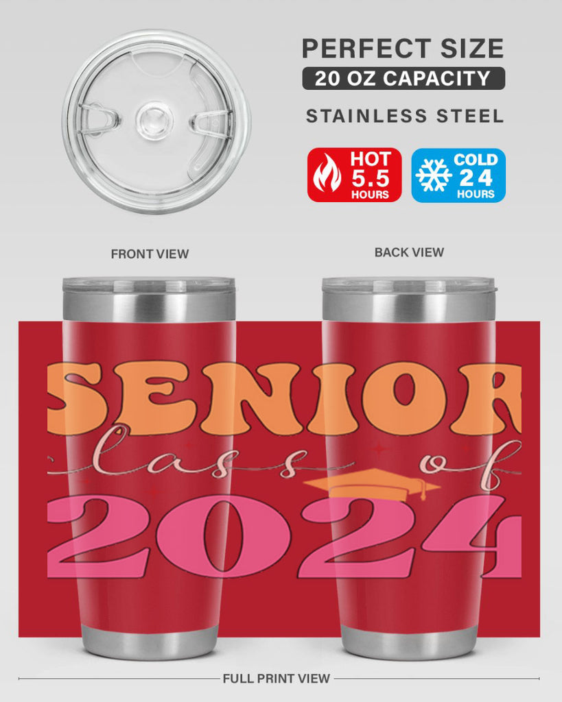 Senior class of 2024 17#- 12th grade- Tumbler