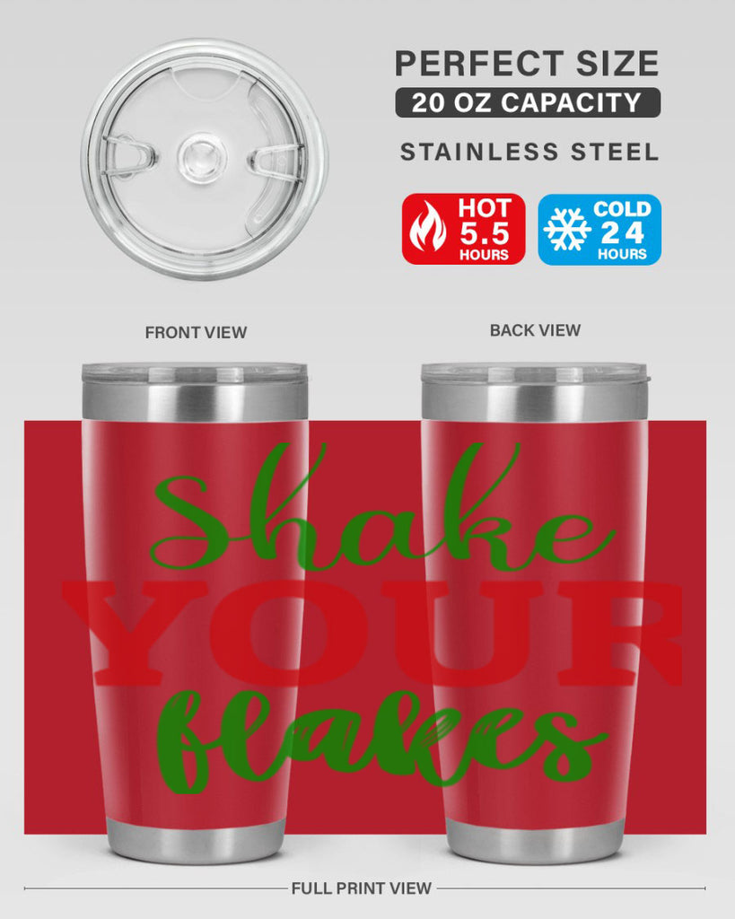 Shake Your Flakes 355#- winter- Tumbler