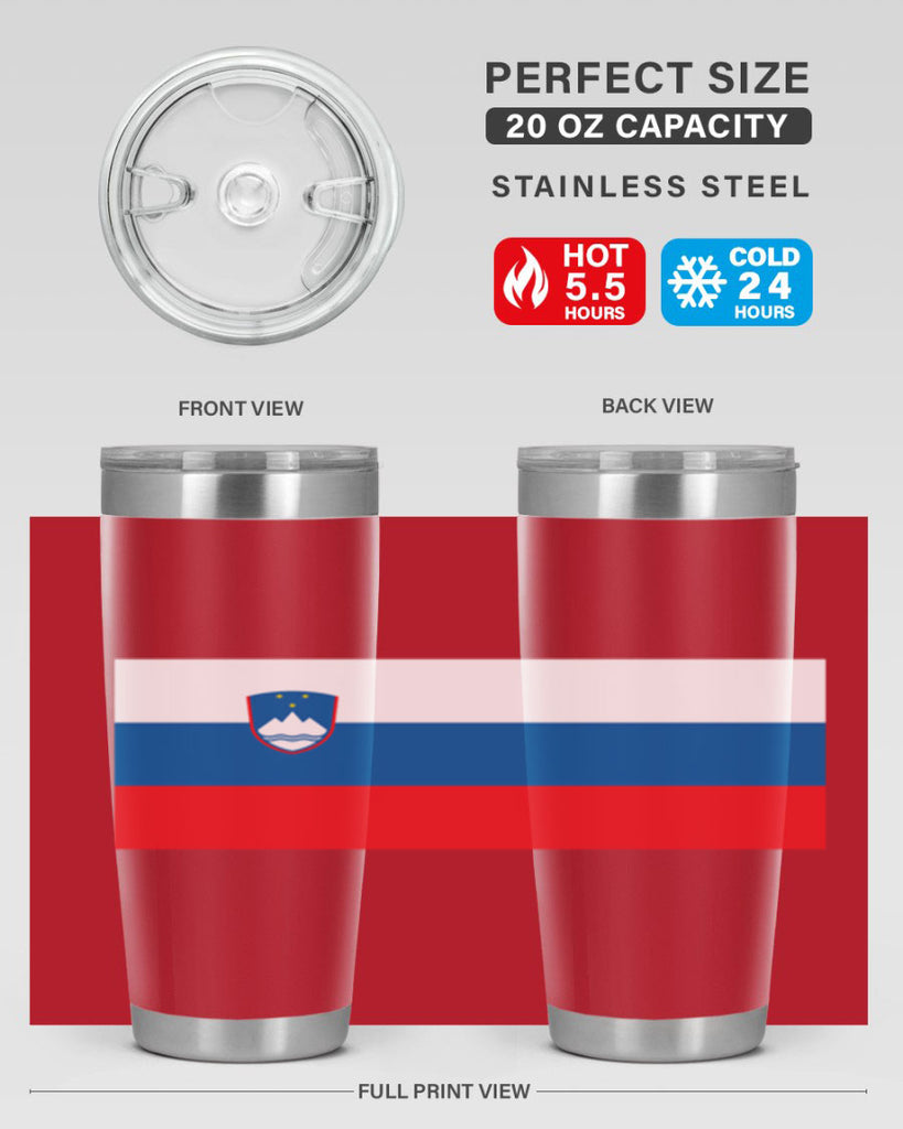 Slovenia 39#- world flags- Tumbler