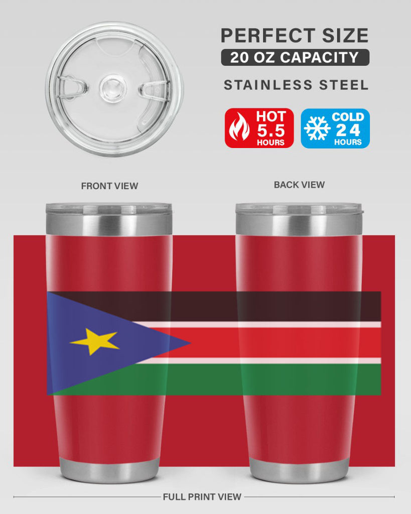 South Sudan 34#- world flags- Tumbler