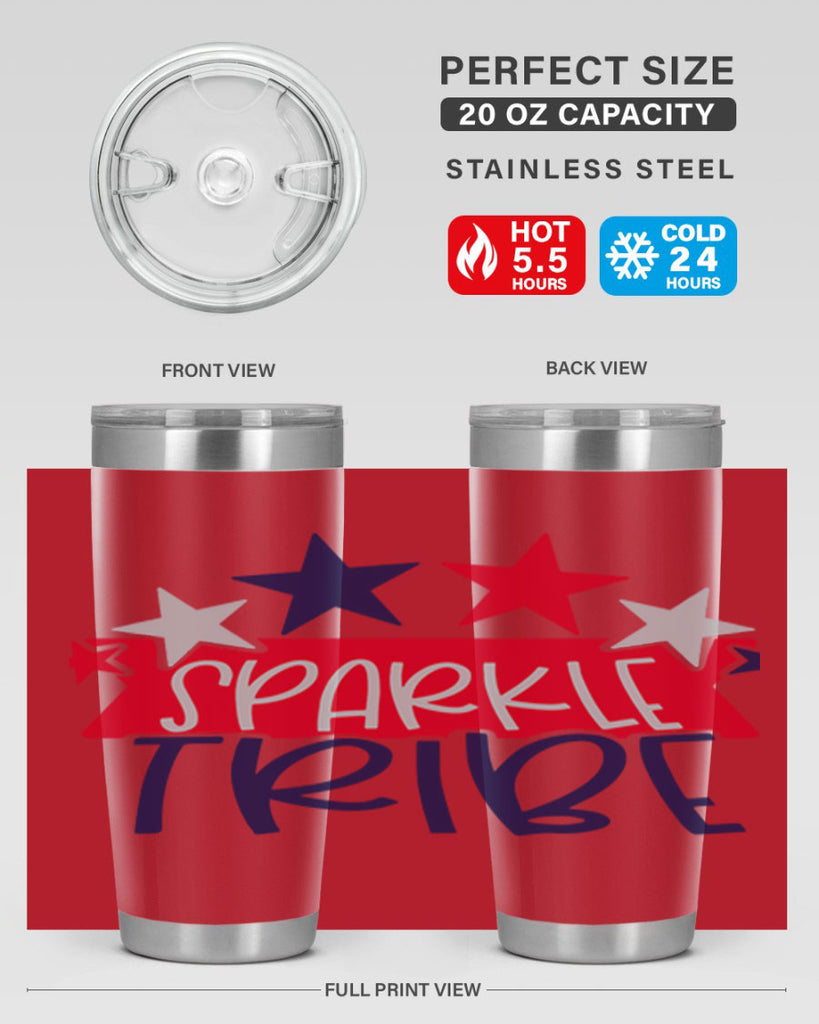 Sparkle Tribe Style 172#- Fourt Of July- Tumbler