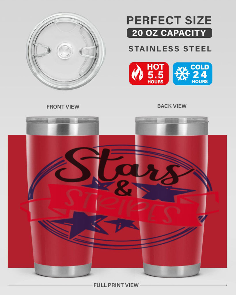 Stars StripeS Style 174#- Fourt Of July- Tumbler