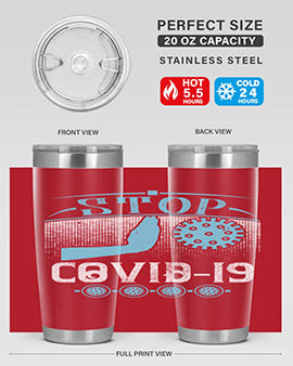 Stop covid Style 22#- corona virus- Tumbler