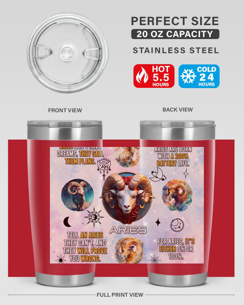StraightAries 469#- zodiac- Tumbler