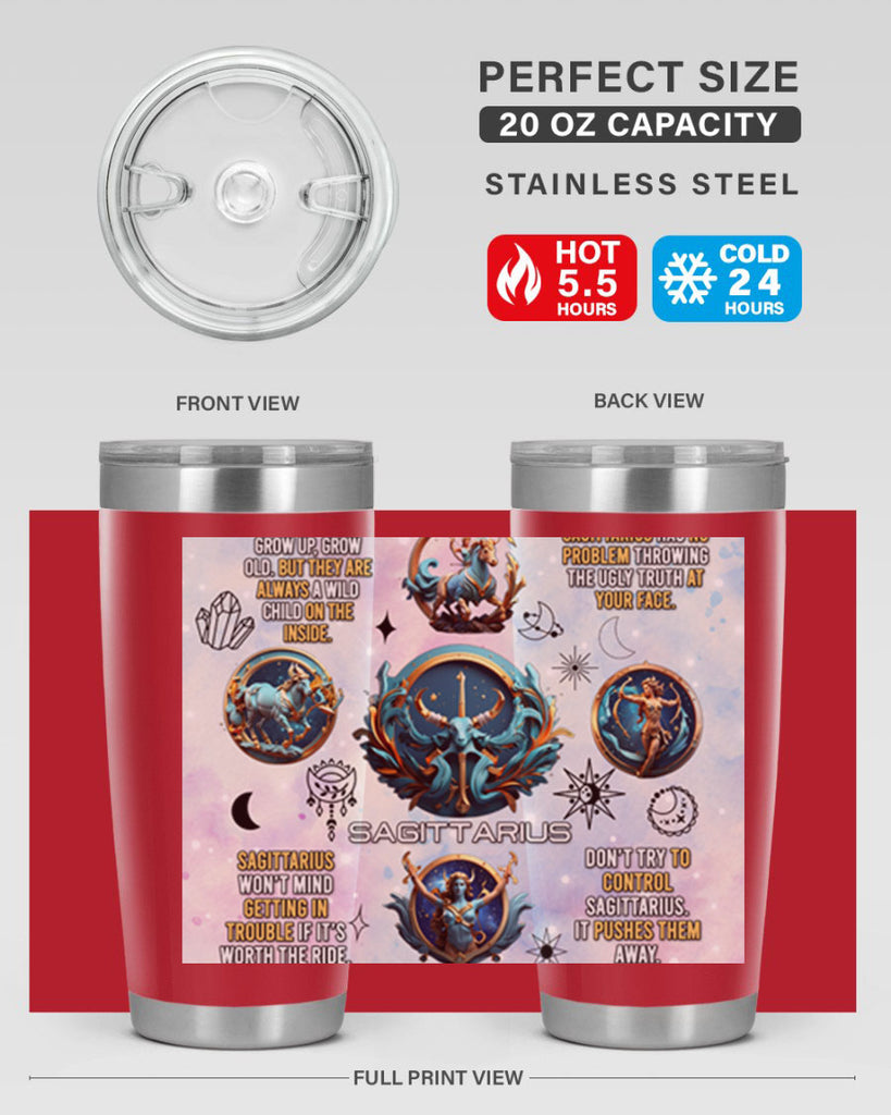 StraightSaggitarius 476#- zodiac- Tumbler