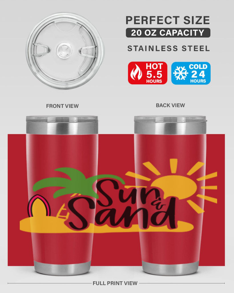 Sun Sand Style 17#- summer- Tumbler