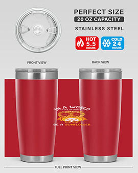 Sunflower Owl In A World A TurtleRabbit 18#- owl- Tumblers