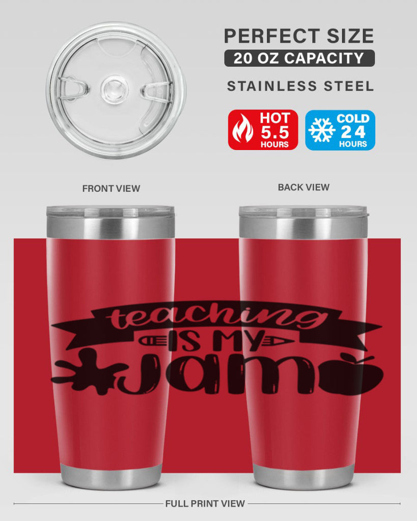 Teaching Is My Jam Style 40#- teacher- tumbler