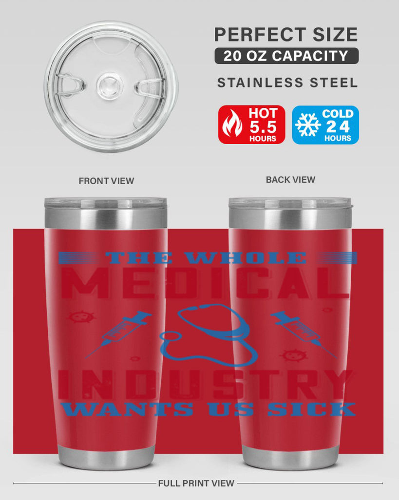 The whole medical industry wants us sick Style 14#- medical- tumbler