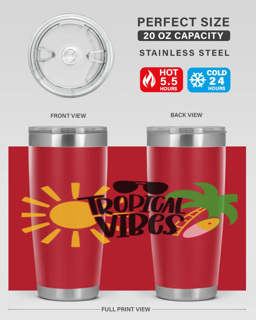 Tropical Vibes Style 9#- summer- Tumbler