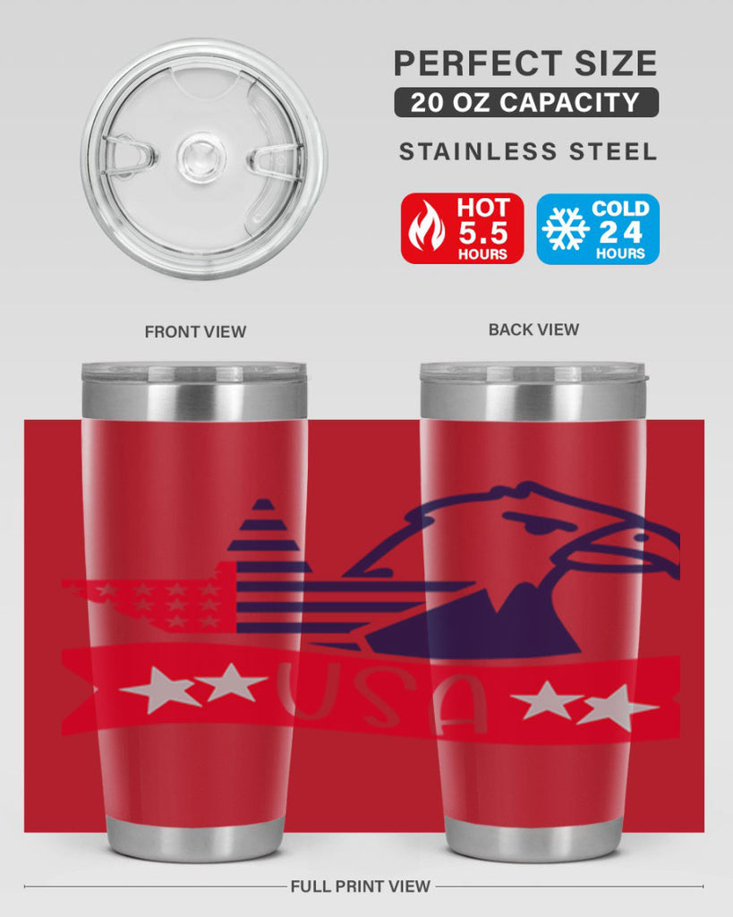 USA Style 182#- Fourt Of July- Tumbler
