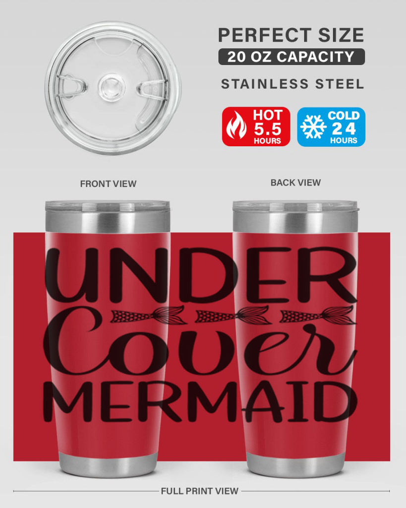 Under Cover Mermaid 647#- mermaid- Tumbler