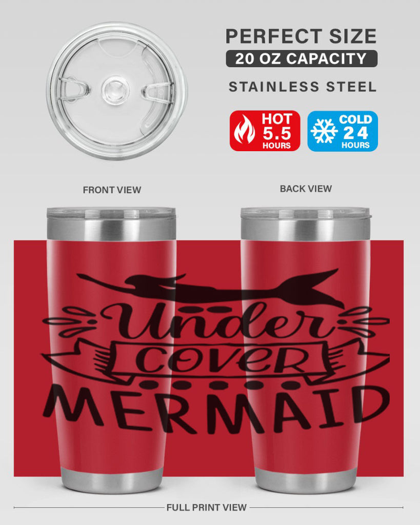Under cover mermaid 645#- mermaid- Tumbler