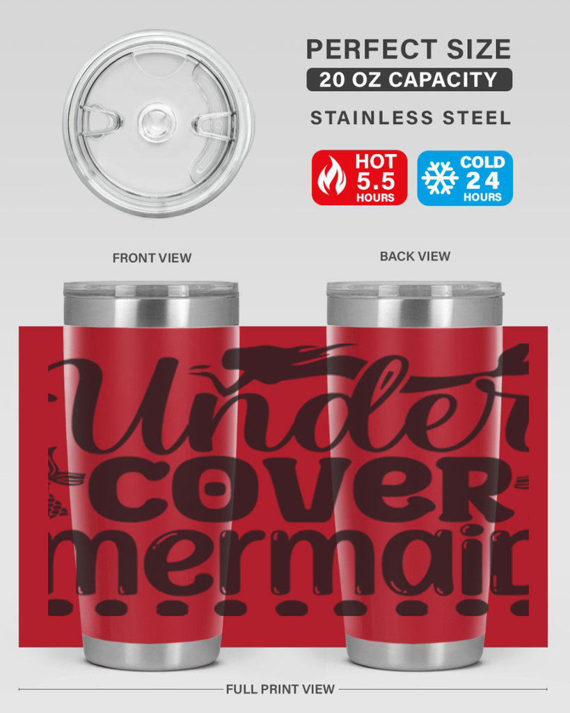Under cover mermaid 649#- mermaid- Tumbler