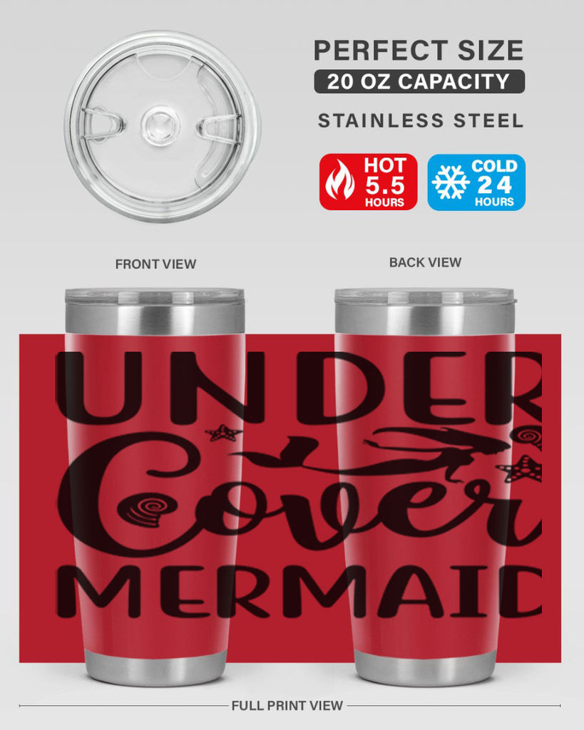 Under cover mermaid design 655#- mermaid- Tumbler