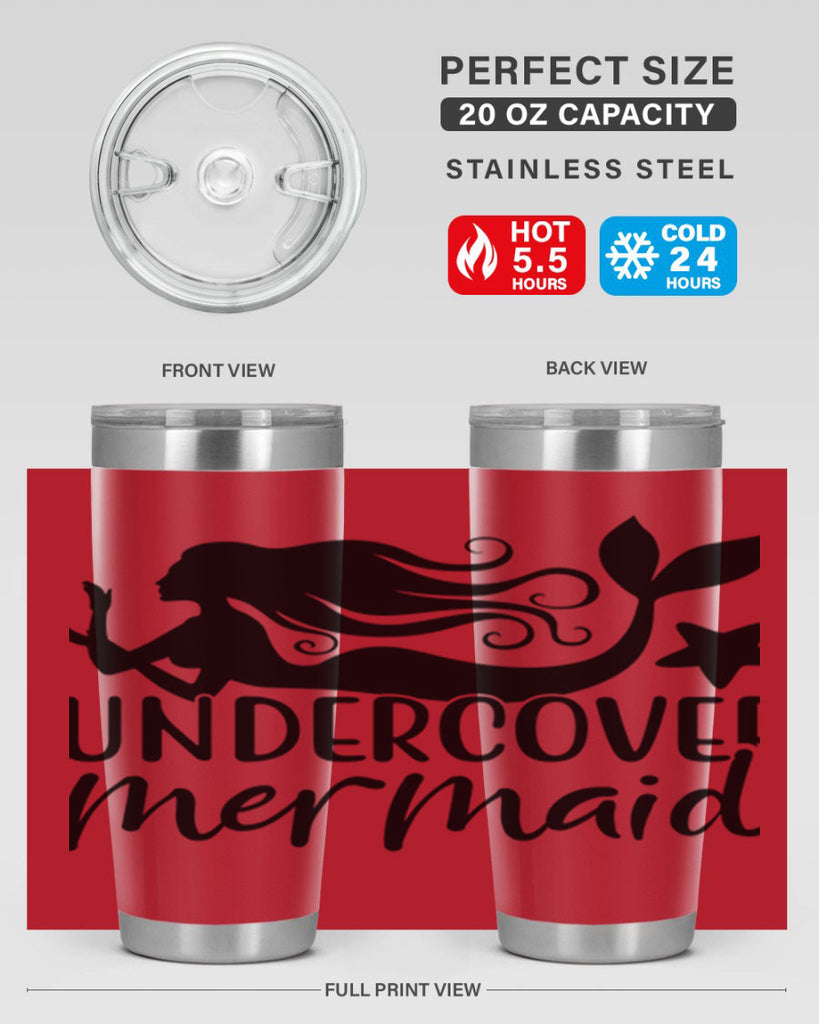 Undercover mermaid 657#- mermaid- Tumbler