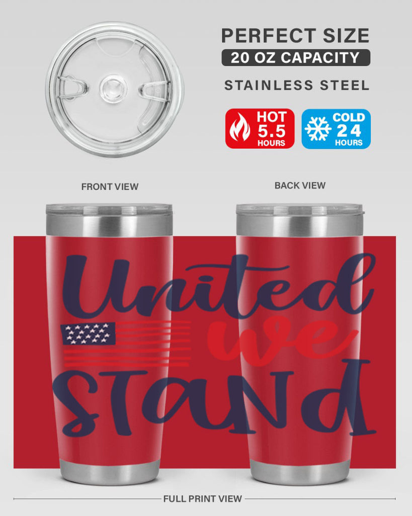 United we stand Style 9#- Fourt Of July- Tumbler