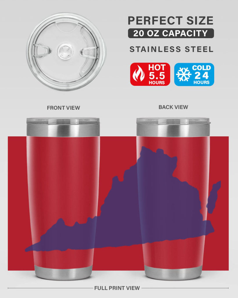 Virginia 5#- stateflags- Tumbler