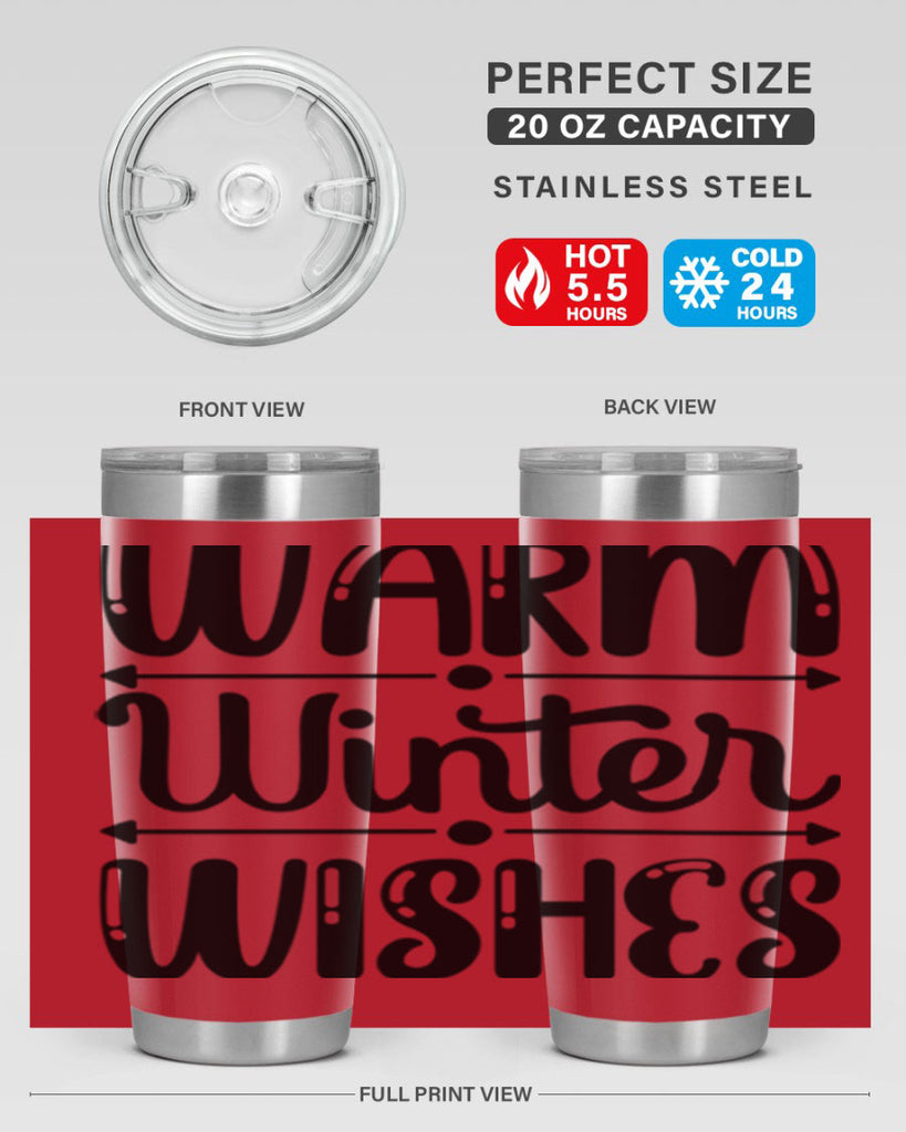 Warm Winter Wishes 463#- winter- Tumbler