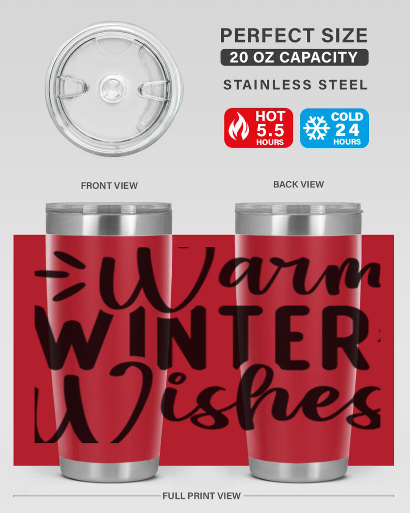 Warm Winter Wishes459#- winter- Tumbler