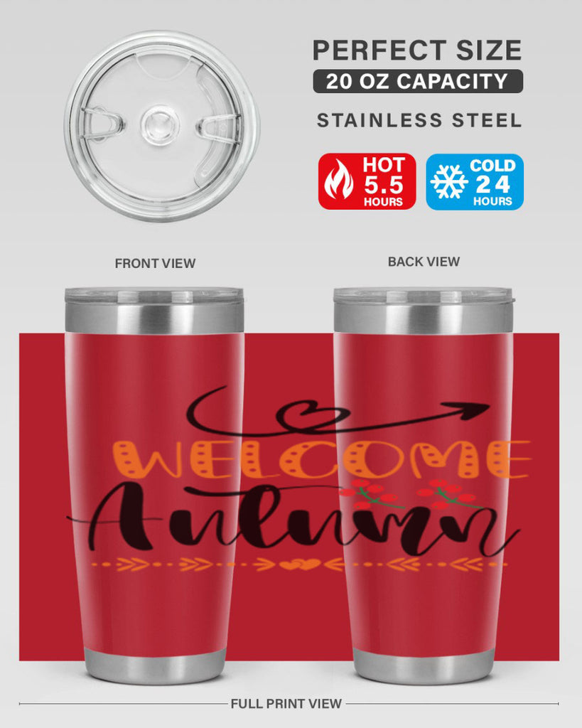 Welcome Autumn 628#- fall- Tumbler