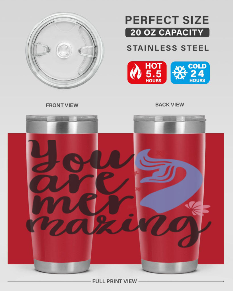 You are mermazing 681#- mermaid- Tumbler