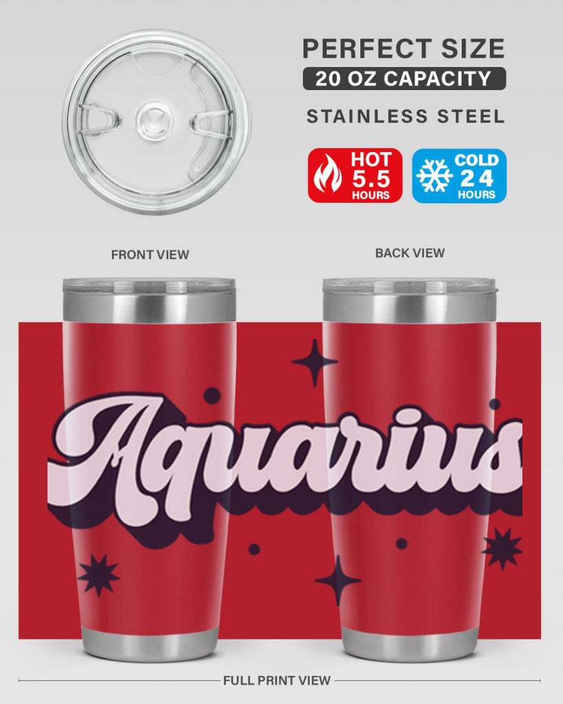 aquarius 82#- zodiac- Tumbler