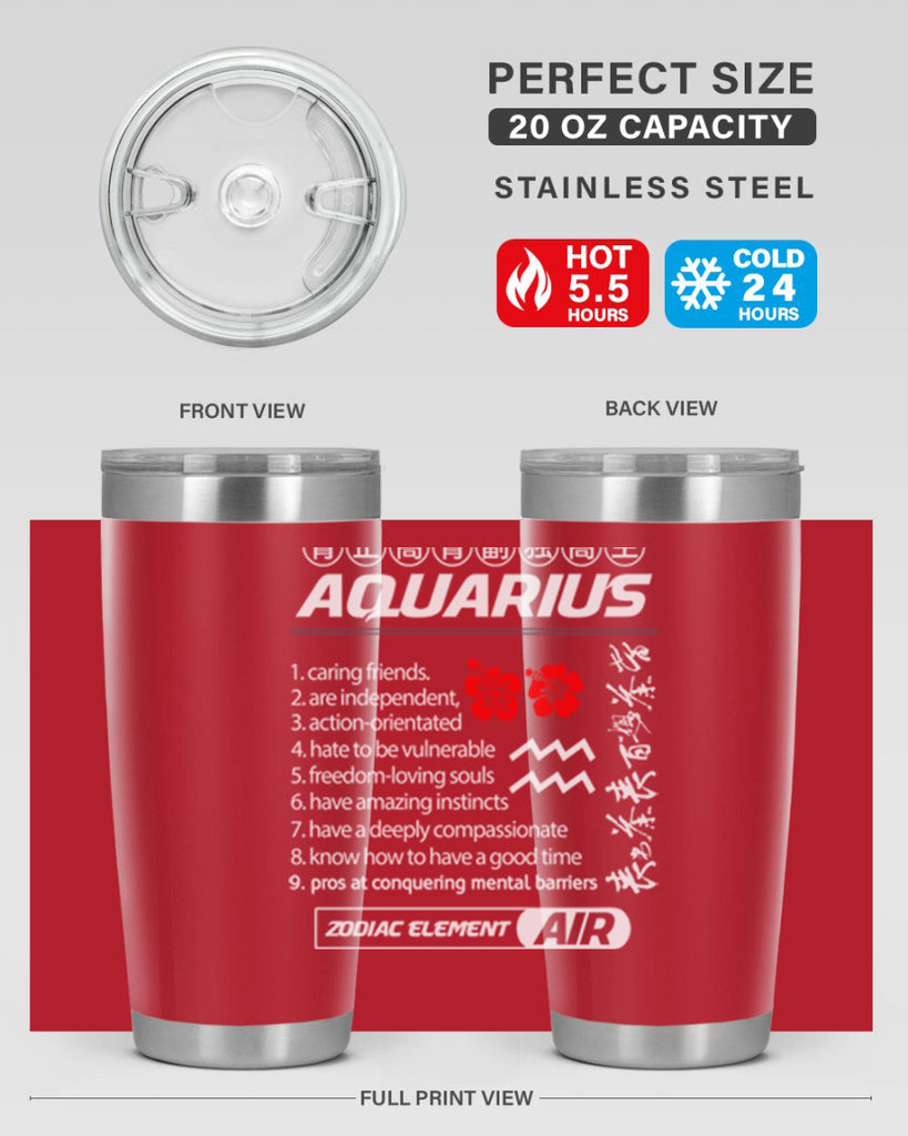 aquarius 85#- zodiac- Tumbler