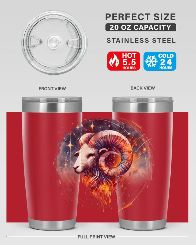 aries 125#- zodiac- Tumbler