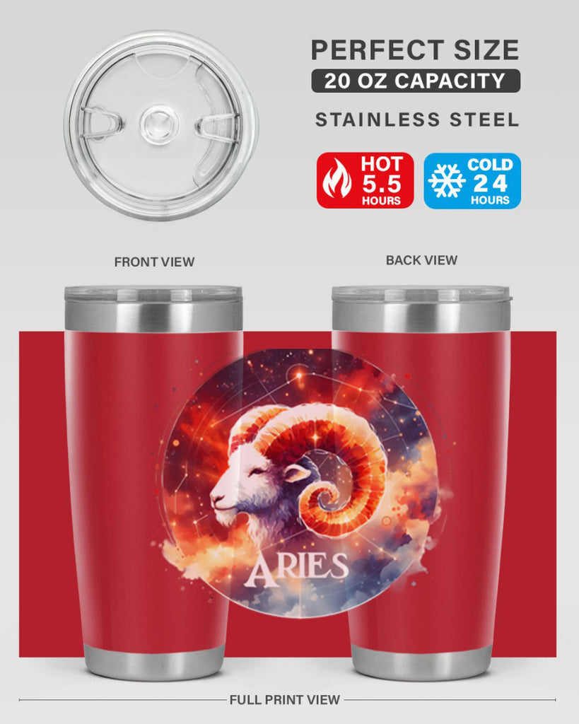 aries 128#- zodiac- Tumbler