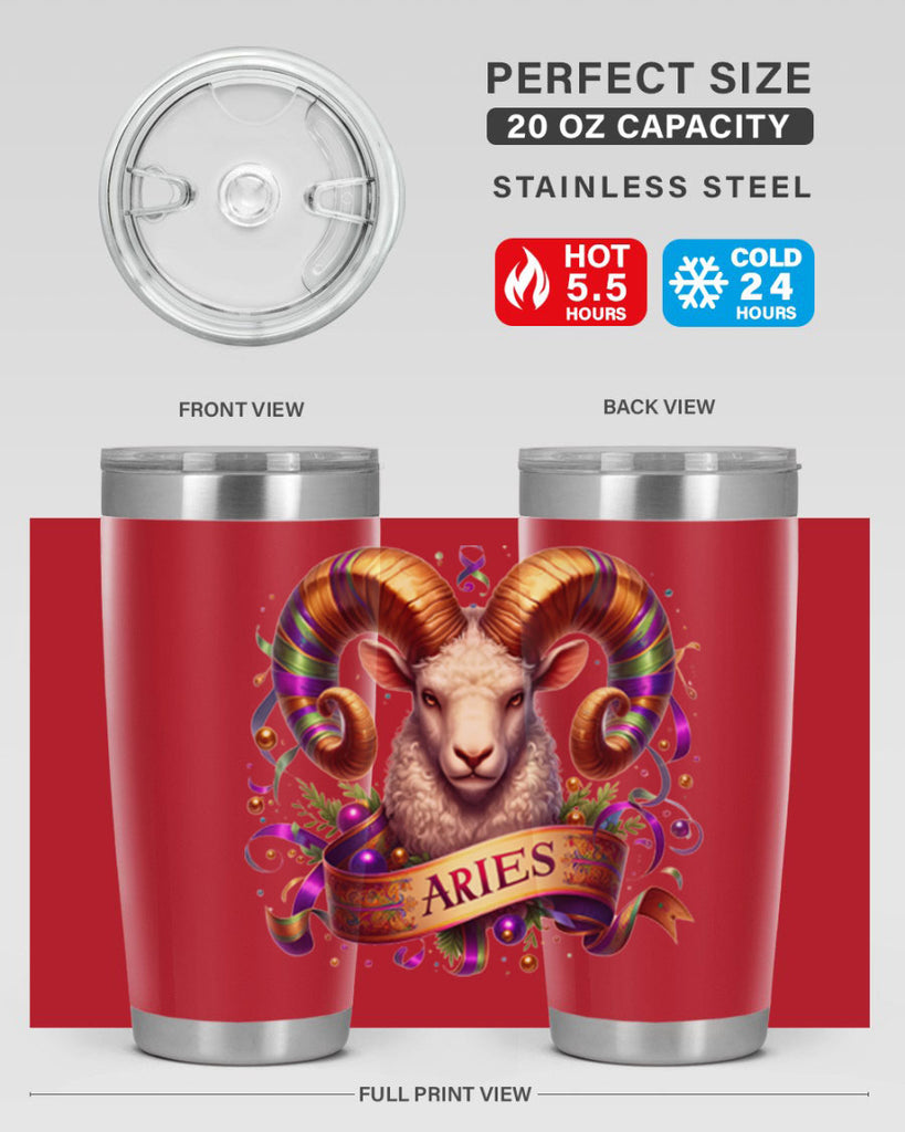aries 136#- zodiac- Tumbler