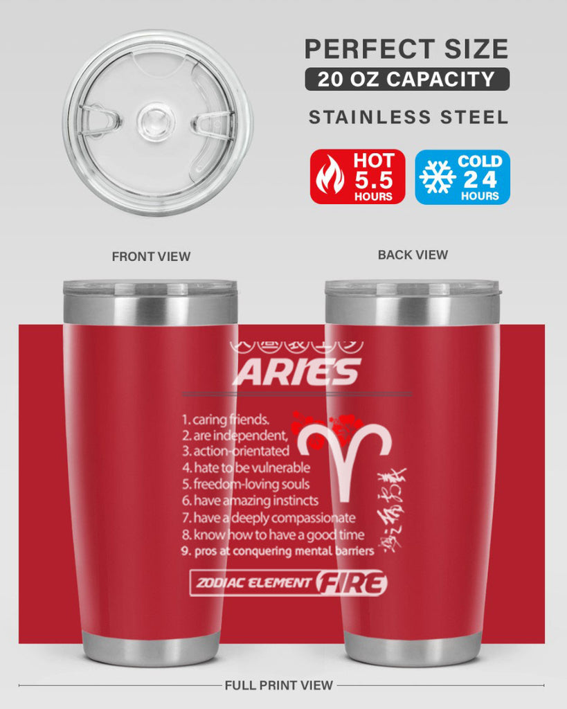 aries 137#- zodiac- Tumbler