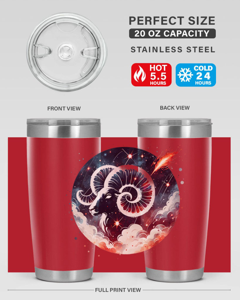 aries 140#- zodiac- Tumbler
