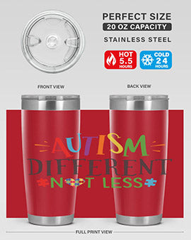autism different not less Style 5#- autism- Tumbler