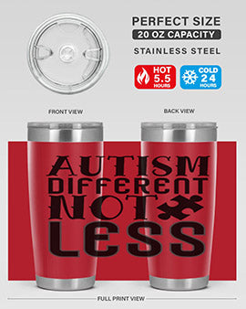 autism different not less Style 6#- autism- Tumbler