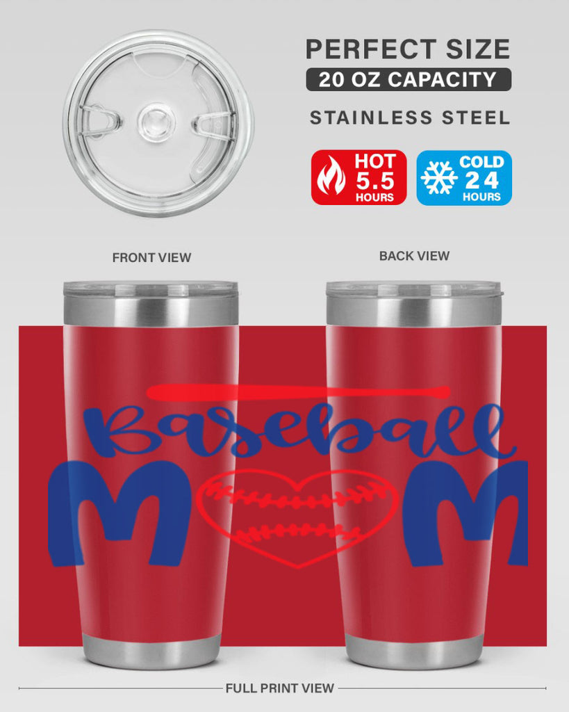 baseball mom 2077#- baseball- Tumbler
