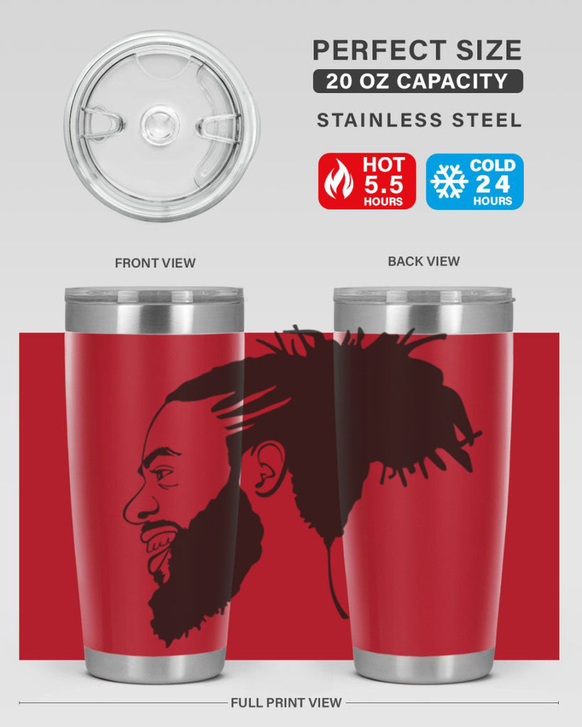 beardman 45#- black men - boys- tumbler