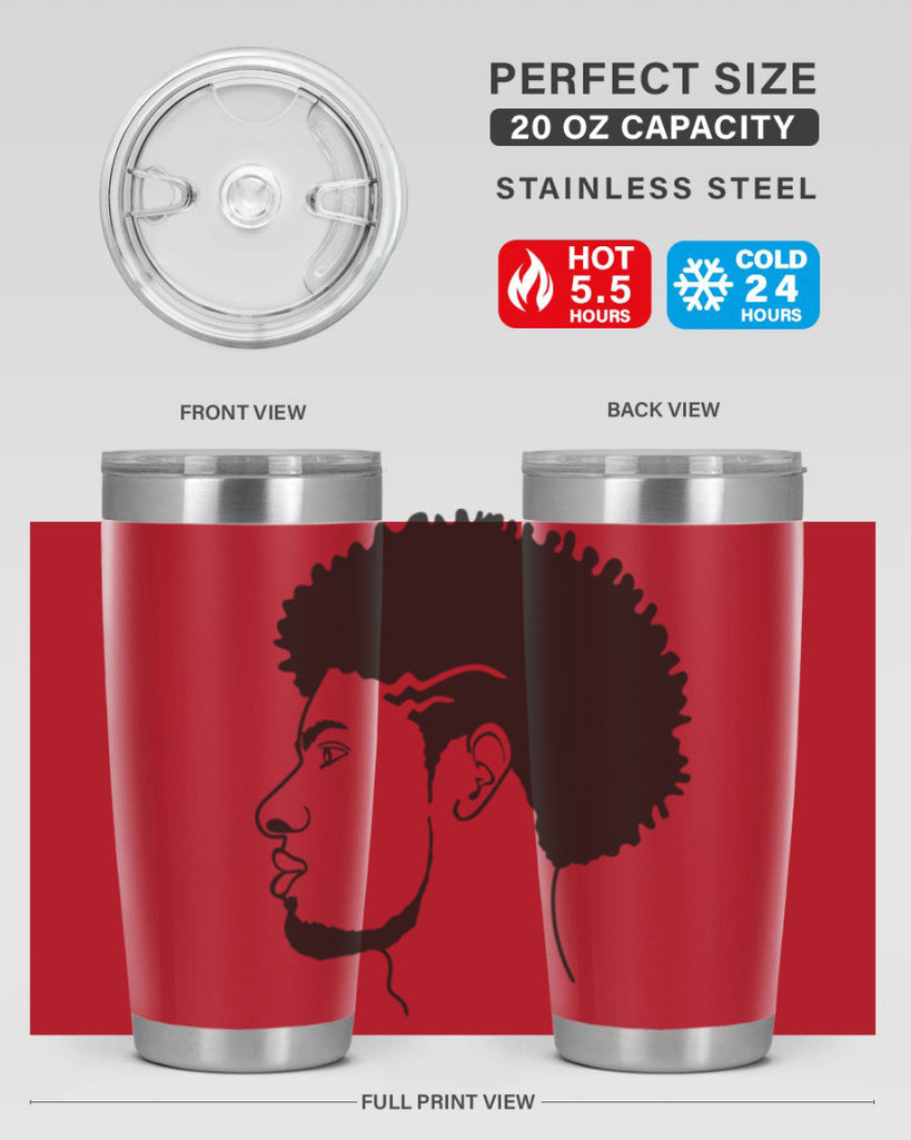 beardman 47#- black men - boys- tumbler