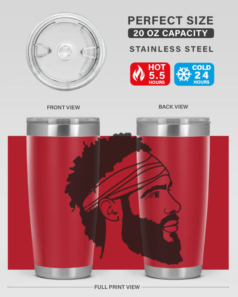 beardman 48#- black men - boys- tumbler