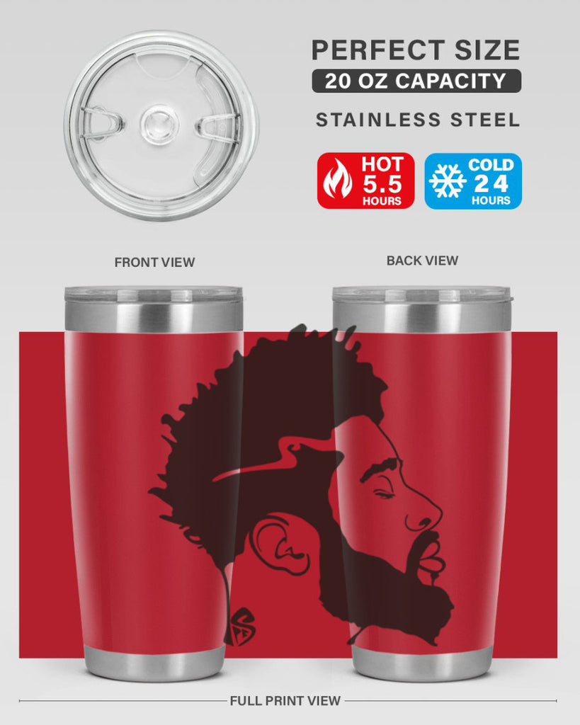 beardman 59#- black men - boys- tumbler