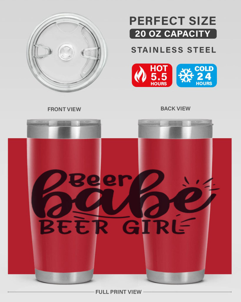 beer babe beer girl 136#- beer- Tumbler