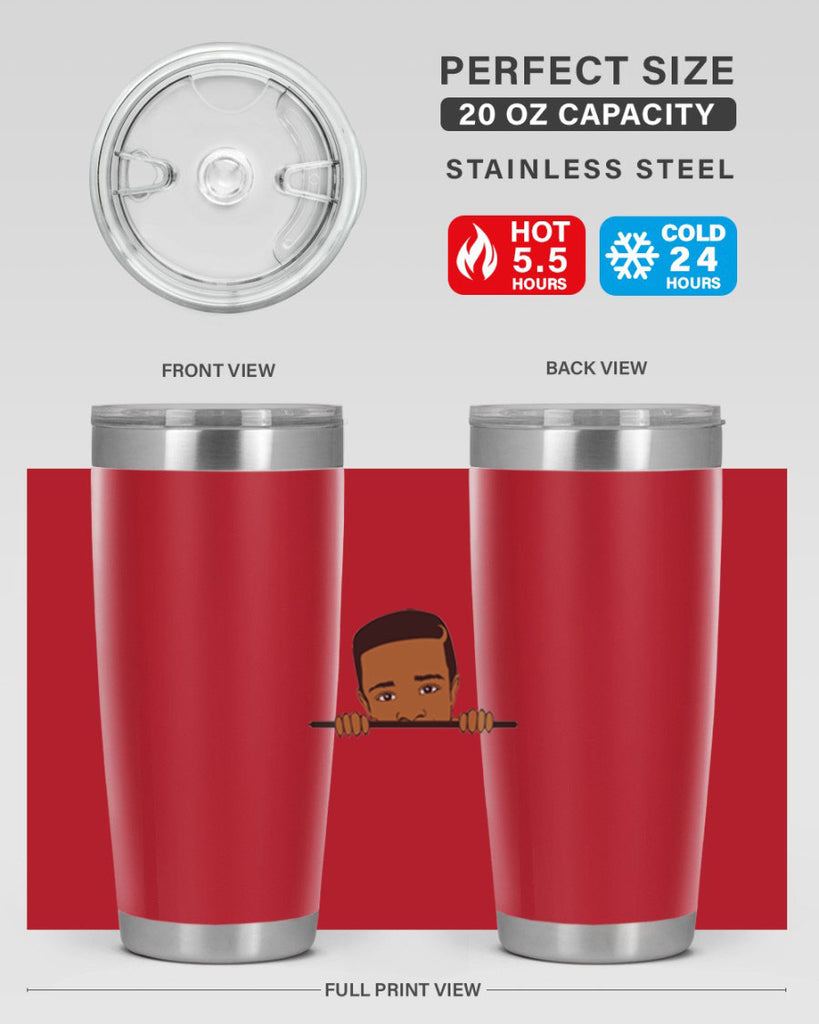 black boy 5#- black men - boys- tumbler