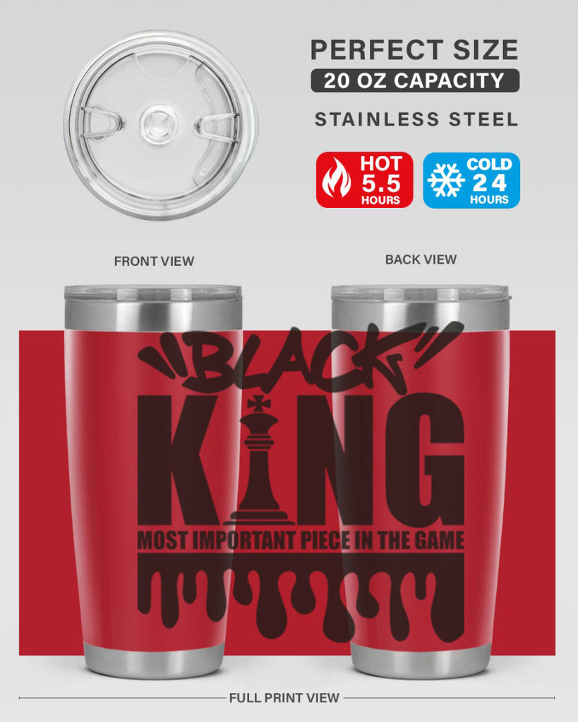 black king 214#- black words phrases- Cotton Tank