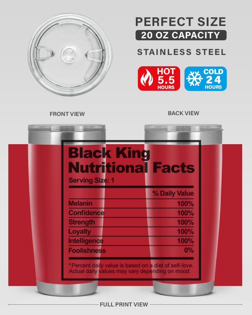 black king nutritional facts 231#- black words phrases- Cotton Tank