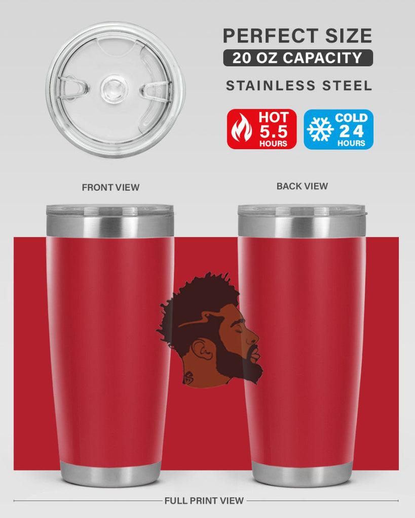 black man 30#- black men - boys- tumbler